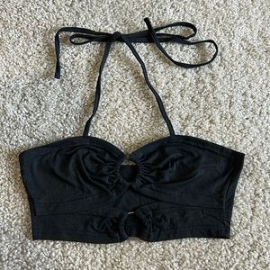 Black halter top